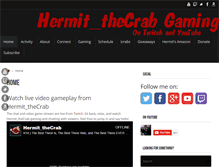 Tablet Screenshot of iamhermitthecrab.com